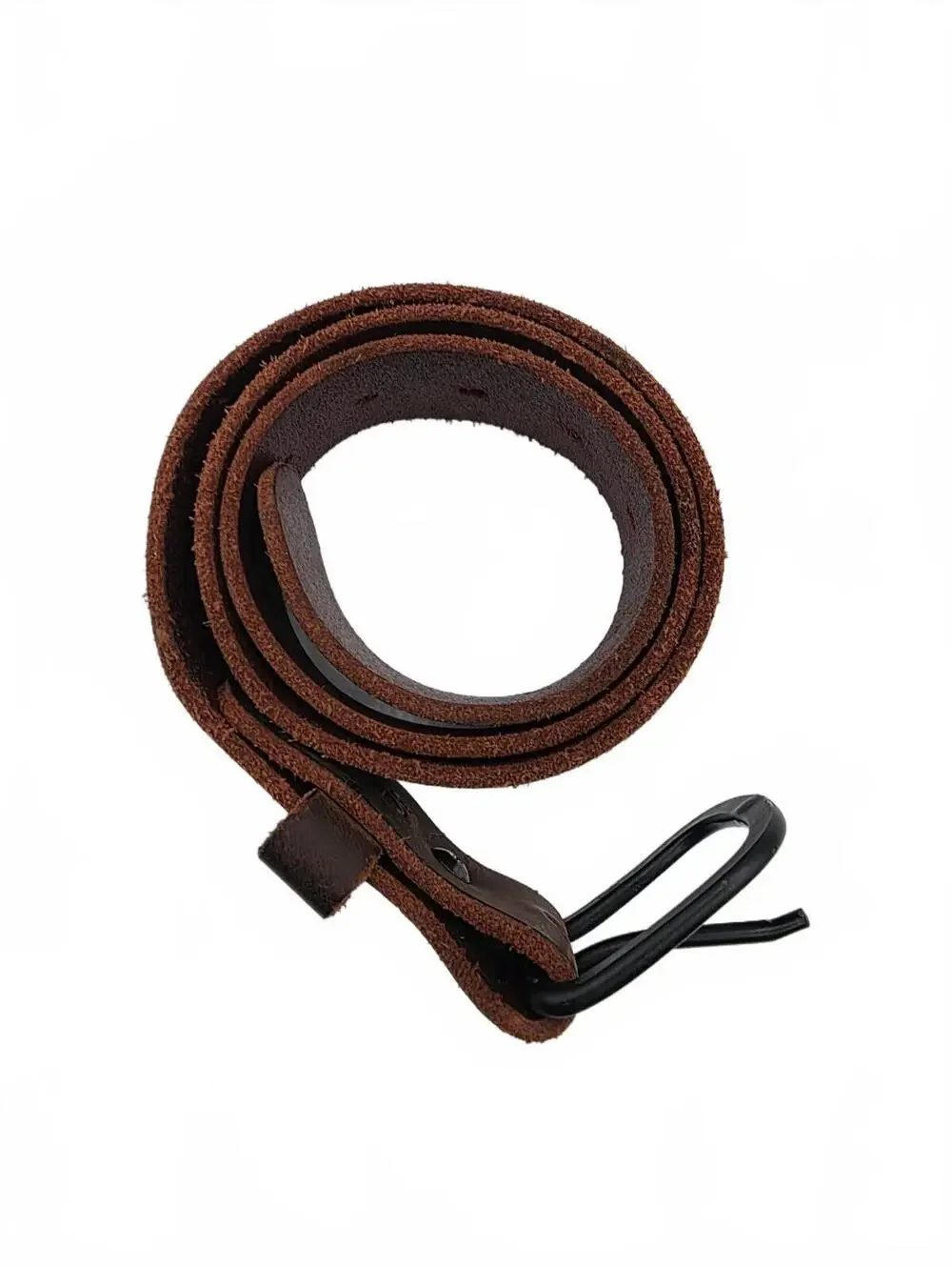 Mens Brown Genuine Leather Belt Size 32 Matte Western Cowboy Casual Jeans